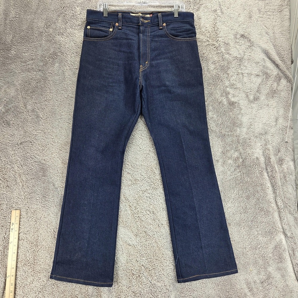 Levis 517 Jeans Mens 34x29 Blue Bootcut Dark Wash Zip Fly Regular Denim
